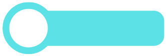 Cyan and white tag